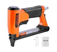 VEVOR Agrafeuse Pneumatique, Calibre 22, Compatible avec Agrafes Fil Fin Série 71 Non Incluses de Largeur Couronne 9,5 mm de Longueur 6-16 mm, Capacité 180 PCS, pour Tapisserie, Menuiserie, Bricolage