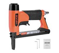 VEVOR Agrafeuse Pneumatique Long Bec, Calibre 20, Compatible avec Agrafes Fil Fin Série 50 Non Incluses de Largeur Couronne 12,8 mm de Longueur 6-16 mm, Capacité 110 PCS, pour Menuiserie, Bricolage