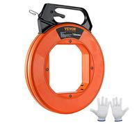 VEVOR Aiguille pour électricien 73,2 m – Tire-fil acier flexible 3 mm poignée robuste avec boîtier