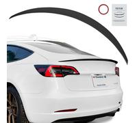 VEVOR Aileron d'aile de style GT, 1225 mm, becquets arrière, compatible avec Tesla Model 3, matériau ABS haute résistance, peinture de cuisson, spoilers arrière de voiture, course automobile, noir mat
