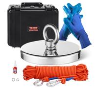VEVOR Kit d’Aimant de Pêche Magnétique Force de Traction Face Unique de 907 kg