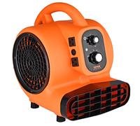 VEVOR Air Mover, 1/4 HP 1000 CFM Carpet Dryer for Cooling and Ventilating, Portable Floor Blower Fan with 4 Blowing Angles and Time Function, for Janitorial, Home, Commercial Use, ETL Certified