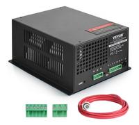 VEVOR Alimentation Laser CO2, Alimentation pour Tube Laser 100 W, Protection contre Courant Constant et Circuits Ouverts, Dissipation Thermique Rapide, Compatible avec Graveurs et Découpeurs Laser