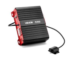 VEVOR Ampli Voiture Monobloc, Amplificateur Audio Auto 1 Canal 2000 W RMS Max, Stable sous 1/2/4 ohms, avec Télécommande pour Niveau du Subwoofer, Filtre Passe-bas, Amplification des Basses