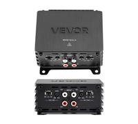 VEVOR Amplificateur Audio Voiture, Ampli de Puissance à 4 Canaux Pontables, Classe D à Gamme Complète, Max. 4x110 W sous 4 ohms/4x160 W sous 2 ohms, Amplificateur Multicanal Stéréo pour SUV, MPV
