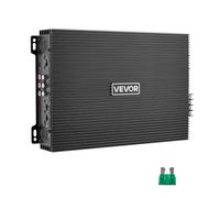 VEVOR Amplificateur Audio Voiture, Ampli de Puissance à 4 Canaux Pontables pour Subwoofer, Classe AB à Gamme Complète Max. 4x200 W sous 4 ohms/4x400 W sous 2 ohms, Amplificateur Stéréo pour SUV, MPV