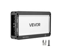 VEVOR Amplificateur Audio Voiture, Ampli de Puissance à 4 Canaux Pontables pour Subwoofer, Classe D à Gamme Complète, Amplificateur Multicanal Stéréo Max. 4x500 W sous 4 ohms/4x1000 W sous 2 ohms