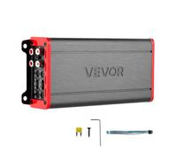 VEVOR Amplificateur Audio Voiture, Ampli de Puissance à 4 Canaux Pontables pour Subwoofer, Max. 4x272 W sous 4 ohms/4x400 W sous 2 ohms Classe D à Gamme Complète, Amplificateur Stéréo pour SUV, MPV