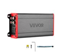 VEVOR Amplificateur Audio Voiture, Ampli de Puissance à 4 Canaux Pontables pour Subwoofer, Max. 4x272 W sous 4 ohms/4x400 W sous 2 ohms Classe D à Gamme Complète, Amplificateur Stéréo pour SUV, MPV