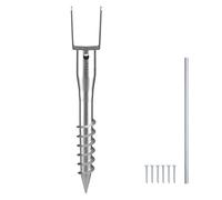 VEVOR Ancre de poteau sans creuser support à visser DIY 1 pcs 100 x 70 x 700 mm