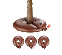 VEVOR Anneau d'arrosage d'arbres, 4 paquets, sac d'arrosage, 60,6 L, bague d'irrigation rechargeable robuste, libération lente de 6 à 9 heures, pour irrigation goutte à goutte des racines des arbustes