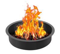 VEVOR Anneau de foyer, diamètre extérieur 1016 mm diamètre intérieur 914,4 mm, hauteur 215,9 mm, doublure en acier au carbone robuste, anneau de feu de camp au-dessus ou sol, pour camping en plein air