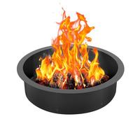 VEVOR Anneau de Foyer, diamètre extérieur 889 mm diamètre intérieur 787,4 mm, Hauteur 215,9 mm, Doublure en Acier au Carbone Robuste, Anneau de feu de Camp au-Dessus ou Sol, pour Camping en Plein air