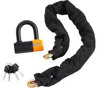 VEVOR Antivol de chaîne de vélo antivol de sécurité pour vélo 1 m 14 mm 4 clés