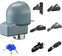VEVOR Antivol Attelage Remorque Compatible avec Coupleurs 58,6 mm, Verrou Attelage Remorque Robuste avec 3 Clés, Anticorrosion, Verrouillage de Haute Sécurité, pour Camping-cars, Remorques, Bateaux