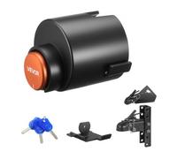 VEVOR Antivol Attelage Remorque Compatible avec Coupleurs à Boule Moulés 58,6 mm, Verrou Attelage Remorque Robuste avec 3 Clés, Anticorrosion, Verrouillage Sécurité pour Camping-cars Remorques Bateaux