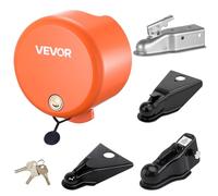 VEVOR Antivol Attelage Remorque Compatible avec Coupleurs Boule Bord Plat 47,5 mm 50,6 mm 58,6 mm, Verrou Attelage Remorque avec 4 Clés, Verrouillage de Sécurité pour Camping-Cars, Remorques, Bateaux