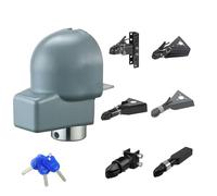 VEVOR Antivol Attelage Remorque Compatible Coupleurs Moulés et Bulldog 58,6 mm, Verrou Attelage Remorque Robuste avec 3 Clés, Anticorrosion, Verrouillage Haute Sécurité, pour Camping-cars, Remorques