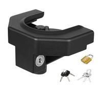 VEVOR Antivol d'Attelage de Remorque Compatible avec Coupleurs 58,7 mm Verrou d'Attelage de Remorque pour Caravanes, Camping-cars, Bateaux, Remorques, avec 3 Clés, Cadenas, Résistant Effraction Chocs