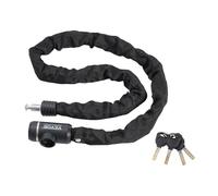 VEVOR Antivol de chaîne de vélo, 1,2 m, antivol de sécurité pour vélo, en acier métallique robuste, avec 3 clés, antivol de haute sécurité, pour bicyclette, moto, scooter, porte, clôture, 10 mm, noir