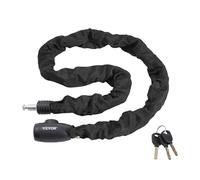 VEVOR Antivol de chaîne de vélo antivol de sécurité pour vélo 1,2 m 8 mm 4 clés
