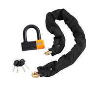 VEVOR Antivol de chaîne de vélo antivol de sécurité pour vélo 1 m 14 mm 4 clés