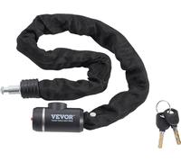 VEVOR Antivol de vélo à chaîne combiné de 88 cm de long Antivol de vélo à chaîne avec 2 clés, antivol de haute sécurité robuste & antivol, parfait pour le vélo Moto Scooter