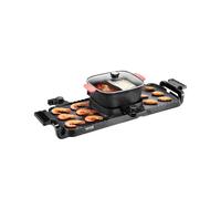 VEVOR Appareil à Fondue avec Gril Électrique 2300 W avec Pot Amovible Barbecue