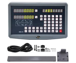 VEVOR Appareil de mesure à échelle linéaire à affichage numérique à 2 axes DRO (affichage numérique) Appareil de mesure pour tours et fraiseuses