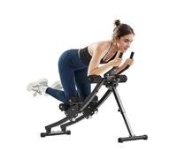 VEVOR Appareil d'Entraînement Abdominal à Double Piste, Machine Abdominale Capacité de Charge 200 kg, Entraîneur Abdominal et Force de Base, Pliable et Réglable, pour Exercice de Fitness Domicile Gym