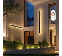 VEVOR Applique Murale Extérieur, 18 W, Éclairage Extérieur Mural, Lot de 2, Appliques Murales Modernes LED 1 m, Réglable 2700 K-6000 K, Étanche IP65, Lumière Multidirectionnelle, pour Porche, Garage