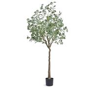 VEVOR Arbre Artificiel 181 cm Plante Artificielle PE Haut Eucalyptus Faux Arbre Vert avec Pot 170x145 mm Décoration de Style Fausse Plante pour Maison Bureau Centres Commerciaux Intérieur Extérieur