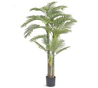VEVOR Arbre Artificiel 1981 mm Plante Artificielle PE Palmier à Canne d'Or Faux Arbre Vert avec Pot 203x175 mm Fausse Plante de Décoration pour Maison Bureau Centres Commerciaux Intérieur Extérieur