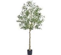 VEVOR Arbre artificiel Olivier 179 cm PE avec pot 170x145 mm Vert
