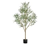 VEVOR Arbre Artificiel Plante Artificielle Faux Olivier 1,5 m Déco d'Intérieur