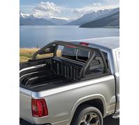 VEVOR Arceau de Sécurité Arrière pour Pick-up, Barre de Benne Réglable Universel, Compatible avec les Camions de Taille Moyenne, Construction en Acier au Carbone avec Feux LED, Support Non Inclus