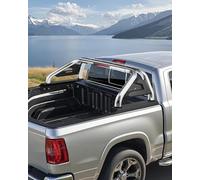 VEVOR Arceau de Sécurité Arrière pour Pick-up, Barre de Benne Réglable Universel, Compatible avec Pickup Pleine Grandeur et Moyenne Taille, en Acier au Carbone et Inox, avec Feu Stop à LED, Camion