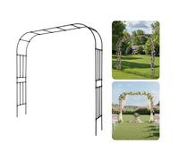 VEVOR Arche de Jardin, 240x250x40 cm, Arche de Mariage en Métal, avec Tubes en Acier Galvanisé, Support Robuste pour Plantes Grimpantes et Roses, Jardins, Pelouses, Décorations de Fêtes, d'Événements