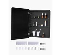 VEVOR Armoire à pharmacie murale 610 x 762 mm avec miroir et étagères réglables