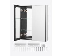 VEVOR Armoire à pharmacie murale 662 x 762 mm avec miroir et étagères réglables