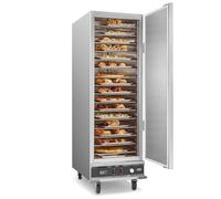 VEVOR Armoire Chauffante à 16 Niveaux, Étuve Traiteur avec Bac à Eau, Chauffe Assiettes en Acier Inoxydable, Porte Simple et Étagères Réglables, pour Pizza Poulet Restaurant Cantine Cafétéria