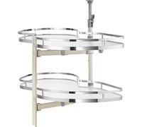 VEVOR Plateau Tournant à Gauche pour Meuble d’Angle Tourniquet 2 Niveaux Placard