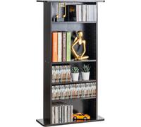 VEVOR Armoire de rangement pour médias, étagère pour DVD à 5 couches pouvant contenir jusqu'à 240 CD, étagères pour CD réglables, protège et organise les collections de musique, de films, de jeux vidé