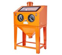 VEVOR Armoire de sablage 341 L système de collecte de poussière de 6,8 L, armoire de sablage 40-120 PSI avec support, avec pistolet de sablage et 4 buses pour peinture, élimination de la rouille