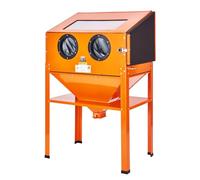 VEVOR Armoire de sablage, 60 gal armoire de sablage 40 à 120 psi avec support, sableuse en acier robuste avec pistolet de sablage et 4 buses en céramique pour enlever la peinture, les taches, rouille