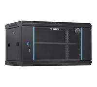 VEVOR Armoire de Serveur réseau 6U boîtier de Serveur Montage Mural Profondeur 394 mm Charge 90 kg avec Panneaux latéraux en Verre verrouillables pour équipement Informatique, appareils audiovisuels
