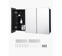 VEVOR Armoire à pharmacie murale 1017 x 647 mm avec miroir et étagères réglables