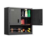 VEVOR Armoire Murale Atelier, 76,2 x 31 x 76,2 cm, Armoire à Outils Garage Suspendue en Métal, Rangement Mural, avec Porte Verrouillable, Capacité 163,3 kg, pour Garage, Sous-sol, Cuisine, Entrepôt