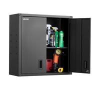 VEVOR Armoire Murale Atelier, 76,2 x 31 x 76,2 cm, Armoire à Outils Garage Suspendue en Métal, Rangement Mural, avec Porte Verrouillable, Capacité 108,86 kg, pour Garage, sous-Sol, Cuisine, Entrepôt