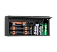 VEVOR Armoire Murale Atelier, 77 x 30,5 x 35,6 cm, Armoire à Outils Garage Suspendue Métal, Rangement Mural, avec Porte Rabattable, Capacité de Charge 54,5 kg, pour Garage, Sous-sol, Cuisine, Entrepôt